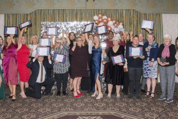 Abbots Care Providers at the Abbots Award Ceremony with trophies and certificates