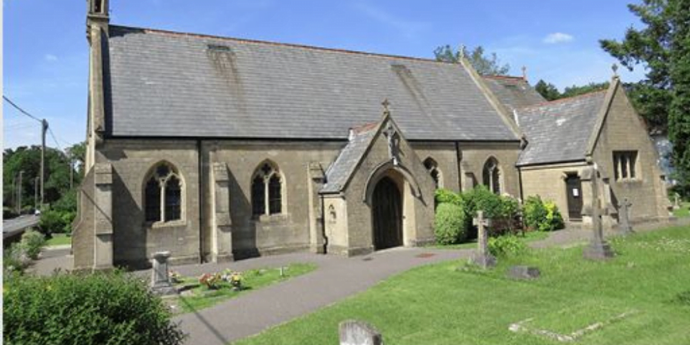 The church in West Moors, Dorset