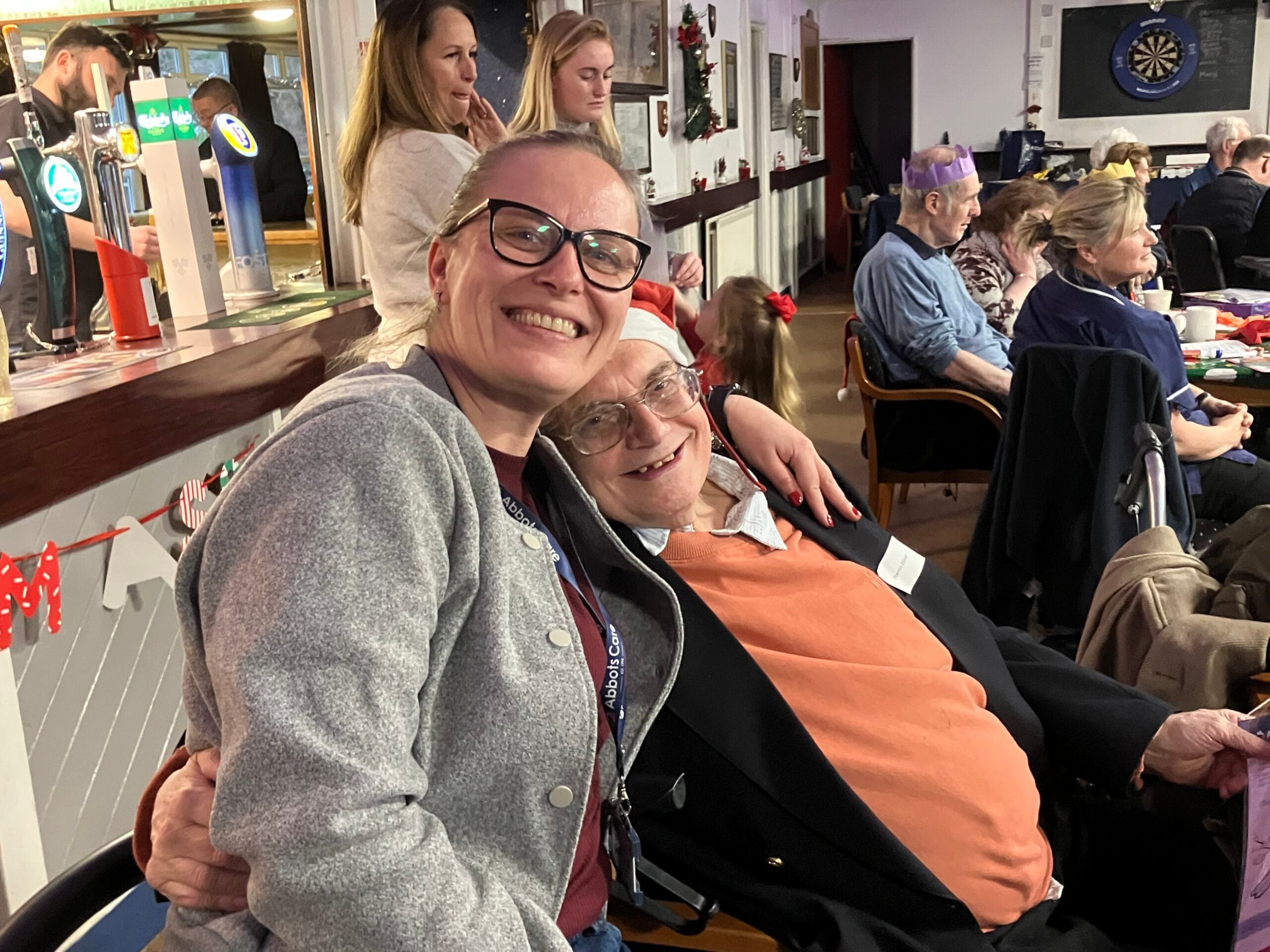 Abbots Friends volunteer and client