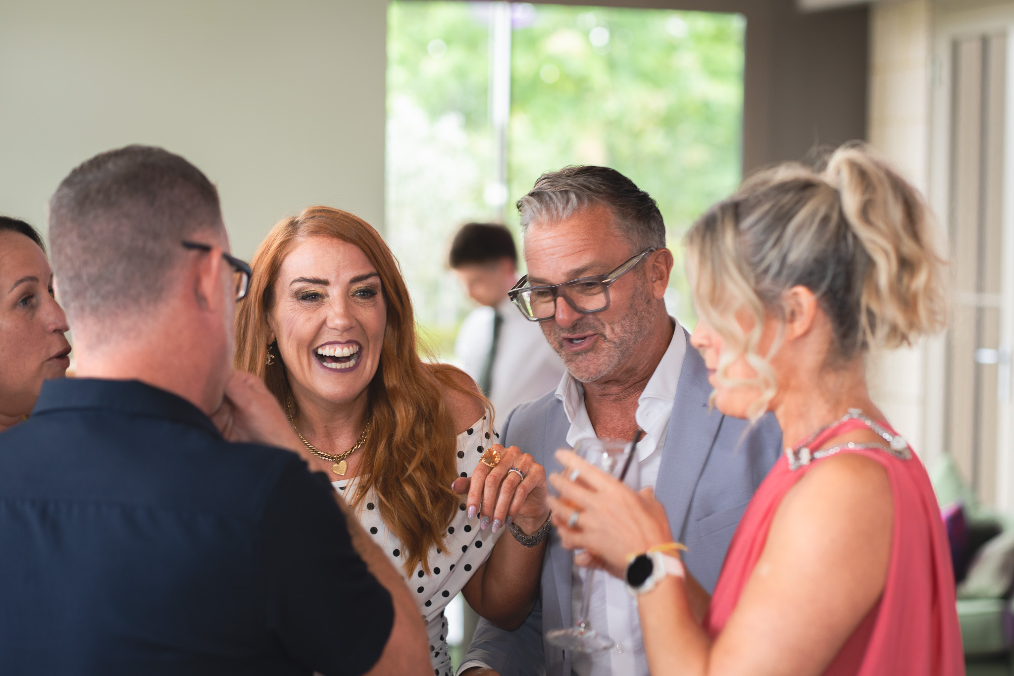 Abbots Care Managing Director Helen Sinden and Fleet Manager Andy Todd pictured laughing at Abbots Care's 30th Birthday