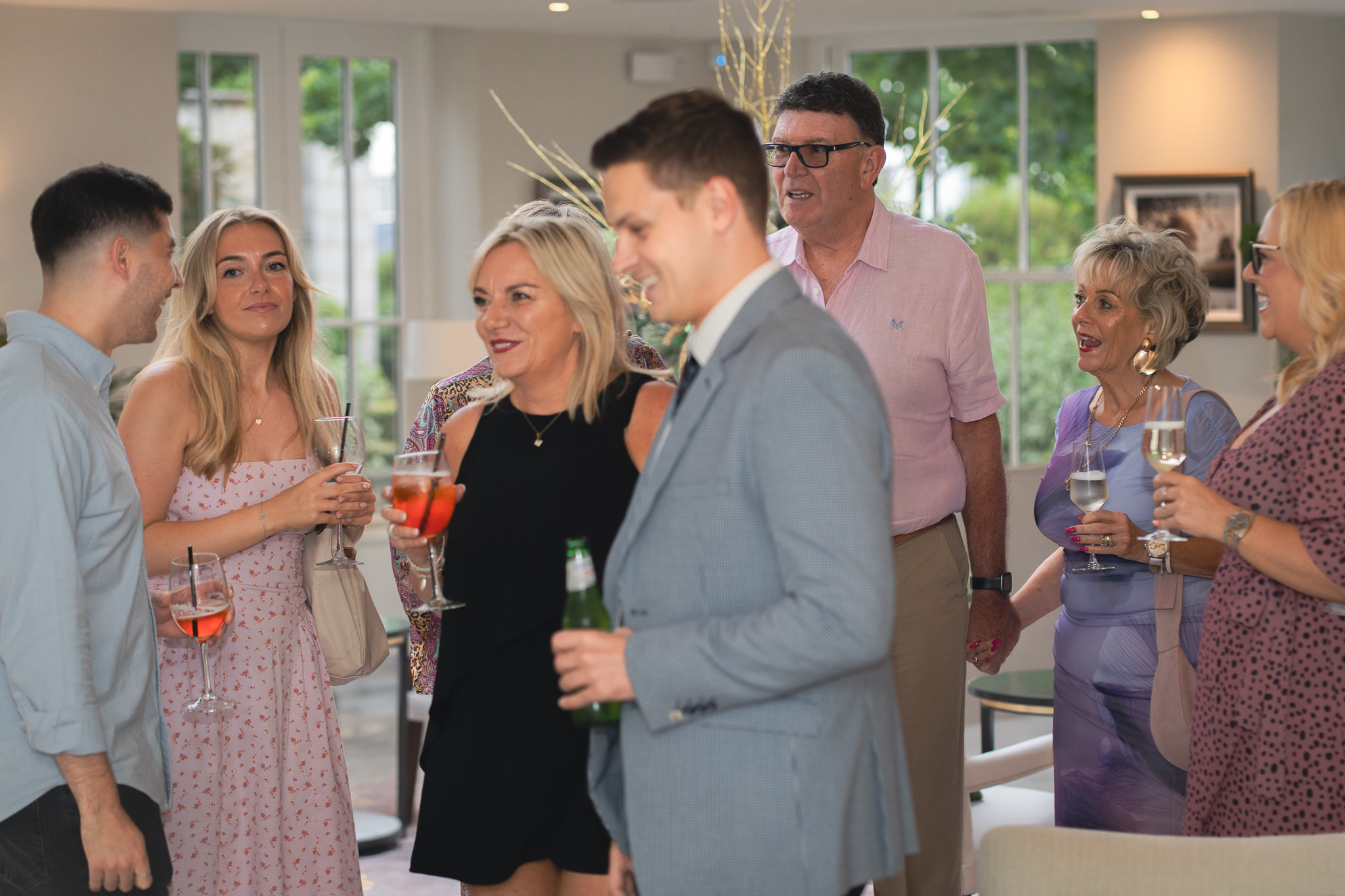Family and friends of Abbots Care central supprt team pictured at Abbots Care's 30th Birthday